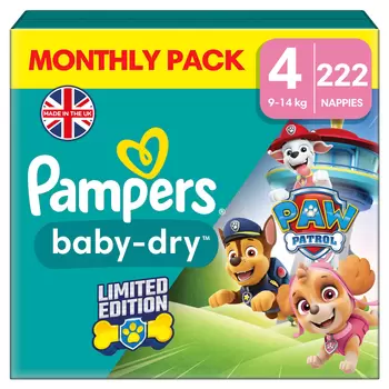 Pampers New Baby Nappies Size 4, Monthly Pack