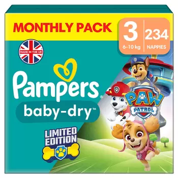 Pampers New Baby Nappies Size 3 Monthly Pack